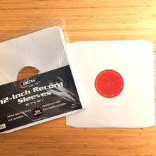 Load image into Gallery viewer, BCW 12" Paper Record Inner Sleeves Cut Corners - White (50CT)