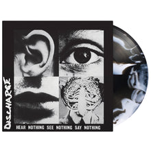 Load image into Gallery viewer, Discharge - Hear Nothing See Nothing Say Nothing (Black & White Swirl vinyl, Numbered)