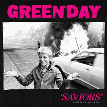 Load image into Gallery viewer, Green Day - Saviors (Edition De Luxe) (Indie Exclusive, 2LP Clear with Hot Pink Splatter vinyl)