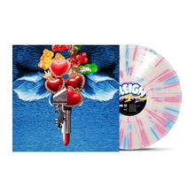 Load image into Gallery viewer, Sleigh Bells - Bunky Becky Birthday Boy (Clear With Blue & Pink Splatter vinyl)