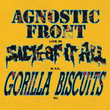 Load image into Gallery viewer, Agnostic Front / Sick Of It All / Gorilla Biscuits - Live In N.Y.C. '91 (Galaxy vinyl)
