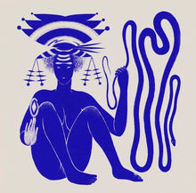 Load image into Gallery viewer, Hiatus Kaiyote - Love Heart Cheat Code (Blue &amp; White Marbled)
