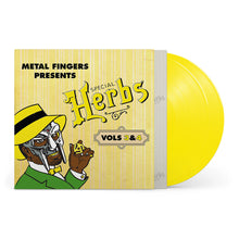 Load image into Gallery viewer, MF DOOM - Metal Fingers Presents: Special Herbs Vol. 3 &amp; 4 (2LP Lemon Yellow vinyl)
