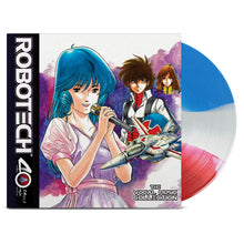 Load image into Gallery viewer, Various - Robotech: The Vocal Music Collection (40th Anniversary Europe Exclusive Edition, White, Red, Blue Split vinyl)
